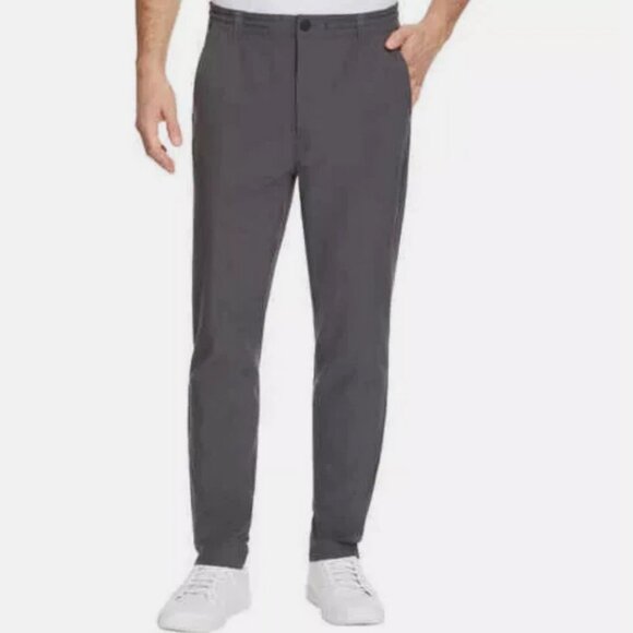 Marc New York Men’s Commuter Pant Slim Fit 4 Way Stretch Fabric: Gray (34x30) - Picture 1 of 2